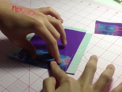 How to make a duct tape business card holder