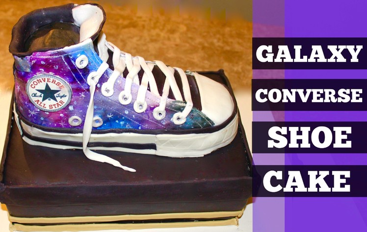 How To Make A Galaxy Converse Shoe Cake