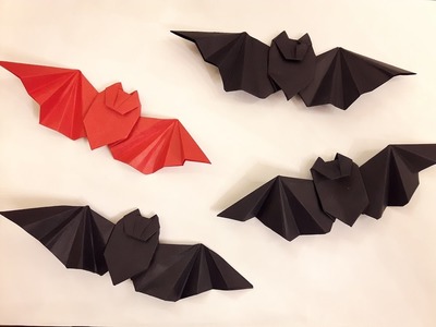 How to make a paper BATMAN logo? (ORIGAMI BAT)