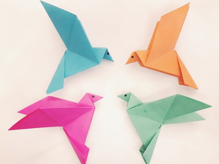 How to make a Paper bird? (Easy origami)