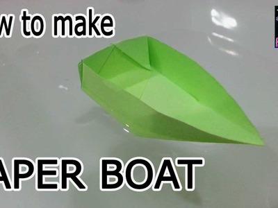 How to Make a Paper Boat Origami Tutorial- Canoe