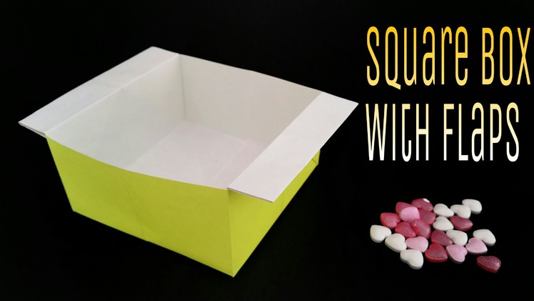 How to make a "Square Box. Container with Flaps" using A4 paper - Useful Origami Tutorial