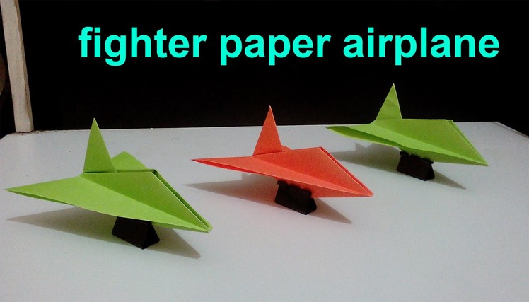 How To Make a Stealth Fighter Paper Airplane