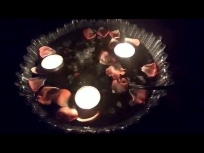 How To Make Easy Water Fountain With Floating Candles At Home
