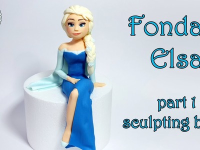 How to make fondant Elsa figurine part 1 - body.Jak zrobić figurkę Elsy część 1 - ciało