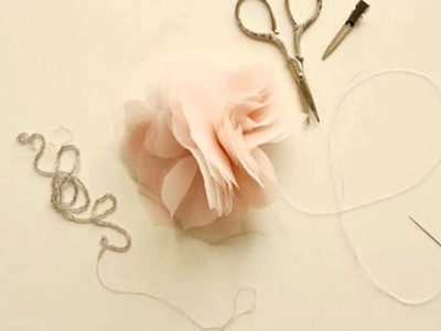 How To Make Handmade Fabric Flowers with Tulle