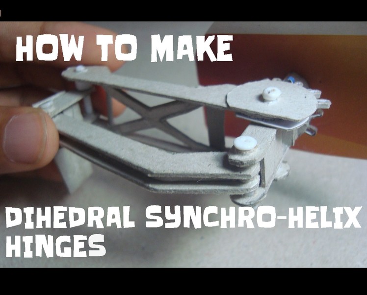 How to make Koenigsegg's Dihedral synchro-helical hinges.