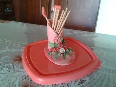 How To Make Lamasa Toothpick Stand Easy || Komali Arts