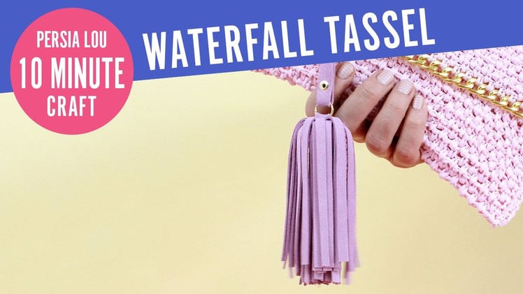 How to Make Leather.Suede Waterfall Tassel Keychains