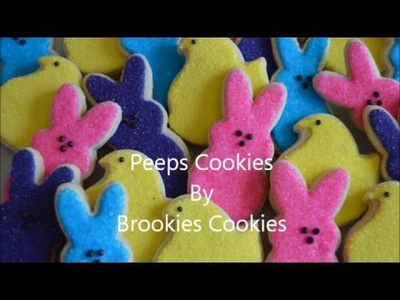 How to make Peeps Cookies with Royal Icing and Sprinkles