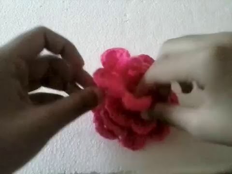 HOW TO MAKE ROSE OF WOOL
