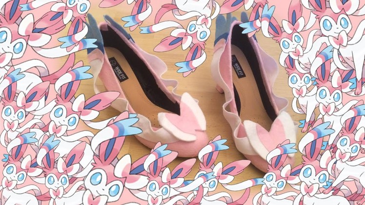 How to make Sylveon inspired shoes |Shay Bear