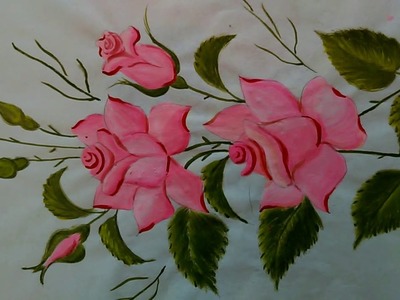 How to paint Beautiful rose flower-For beginners-Easy painting