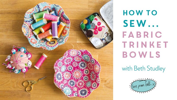 How to Sew Fabric Trinket Bowls PREVIEW