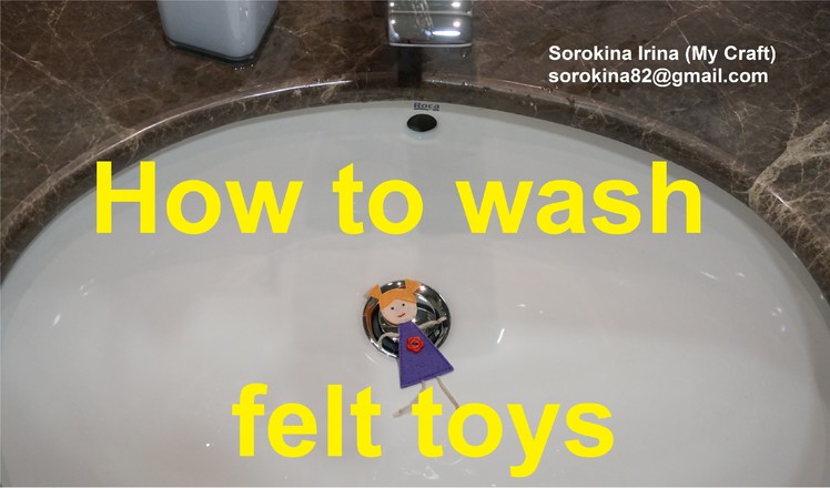 How to wash felt toys