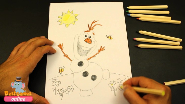 Olaf Frozen Coloring Pages | How to Draw Olaf | Frozen Coloring Book