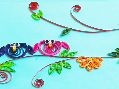 Quilling artwork | How to Make Cute Owl