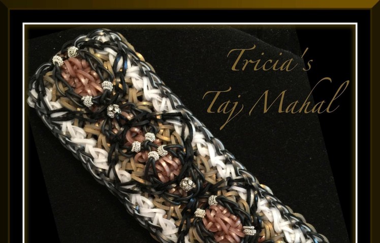 Rainbow Loom Band Tricia's Taj Mahal Bracelet Tutorial.How To