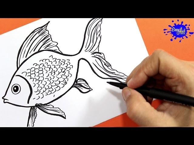 Como dibujar un pez | how to draw fish | Easy art