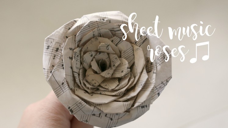 DIY | How to Make Sheet Music Roses | rachel republic