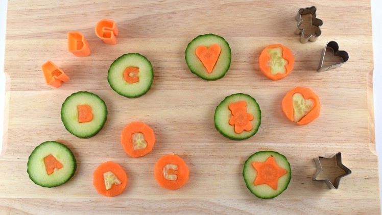 Fun Food Tutorial - How to make Carrot & Cucumber Coins