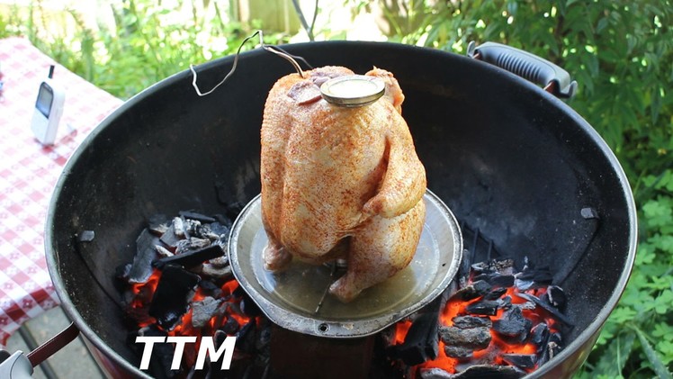How to Cook a Beer Can Chicken on a Weber Kettle Charcoal Grill
