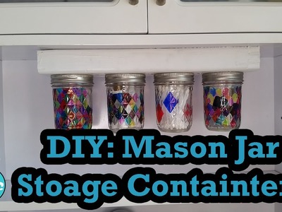 How to create a mason jar storage container for your bathroom