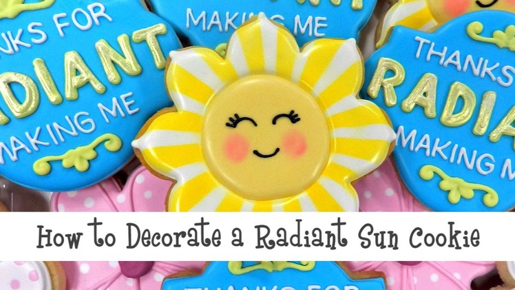 How to Decorate a Radiant Sun Cookie