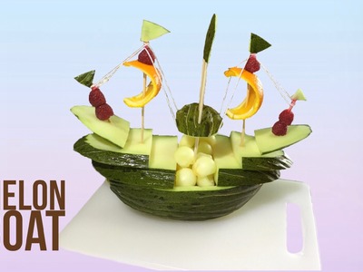 How to Make a Boat With Melon  - By J Pereira Art Carving