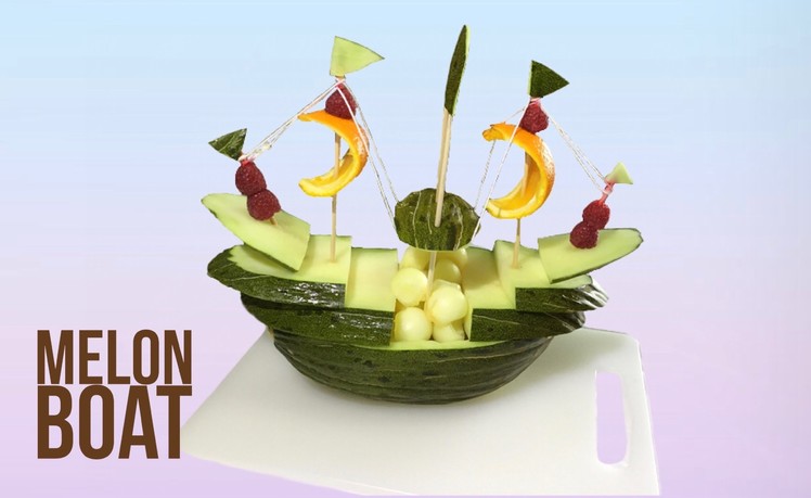 How to Make a Boat With Melon  - By J Pereira Art Carving