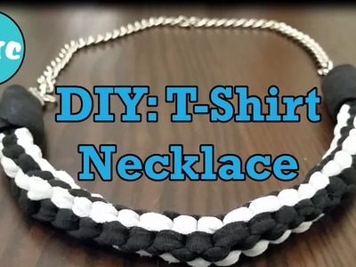 How to Make a No Sew Necklace out of Old Tshirts!