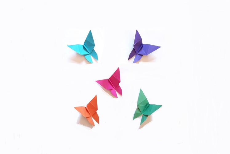 How to make a Paper butterfly? (easy origami)