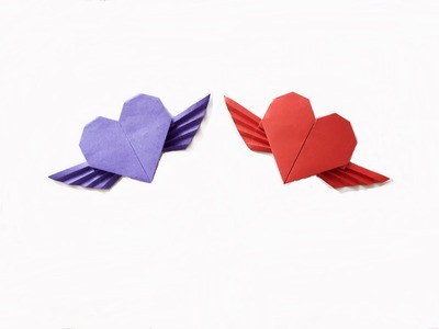 How to make a Paper Heart with wings? (for beginner)
