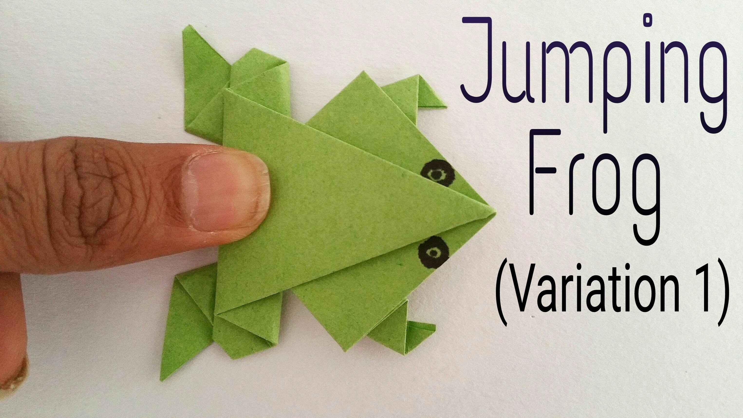 How To Make A Paper Traditional Jumping Frog 1759