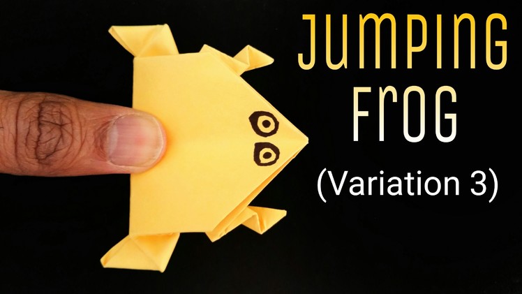 How to make a paper "Traditional Jumping Frog 