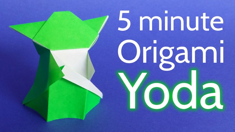 How to make an Origami Yoda from Star Wars in 5 minutes - Tutorial (Stéphane Gigandet)