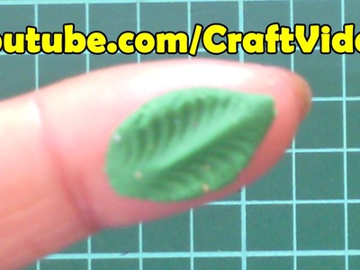 How to make Clay Leaf - Polymer Clay Ideas