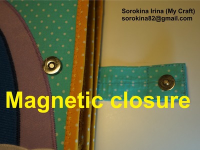 How to make magnetic closure for the quiet book