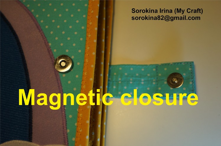 How to make magnetic closure for the quiet book