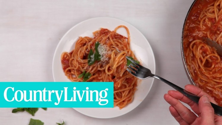 How to Make One Pan Spaghetti | Country Living