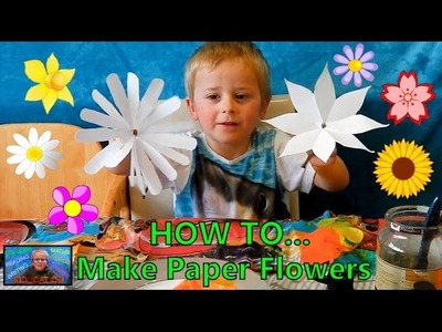 How to Make Paper Flowers | Kids Educational Videos