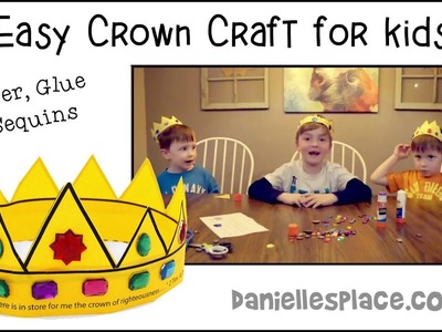 How to Make Simple Paper Crowns - Kid-tested Craft