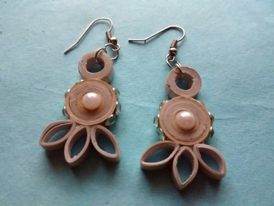 How to Make Simple Quilling Earrings in Easy Steps