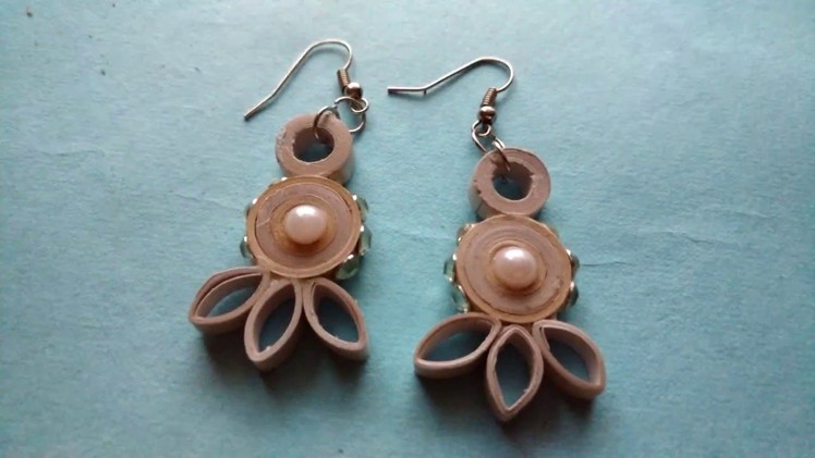 How to Make Simple Quilling Earrings in Easy Steps