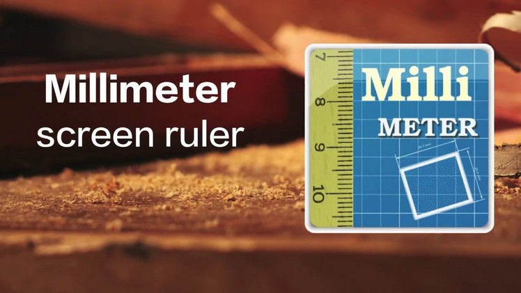 How to measure TPI (threads per inch) with "Millimeter -screen ruler" App
