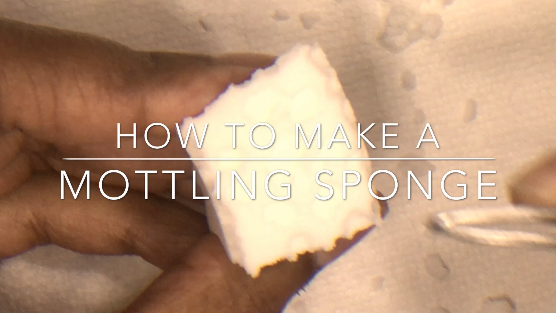 How to Pattern a Sponge for Mottling Reborn Dolls