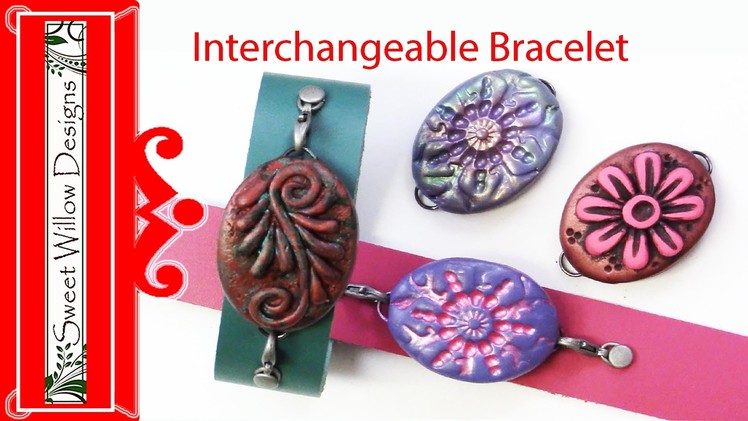 Polymer Clay Tutorial Interchangeable Bracelet - How to Make a Polymer Clay Interchangeable Bracelet