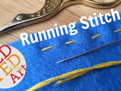 Running Stitch How To - Basic Sewing (Hand Embroidery & Hand Sewing)