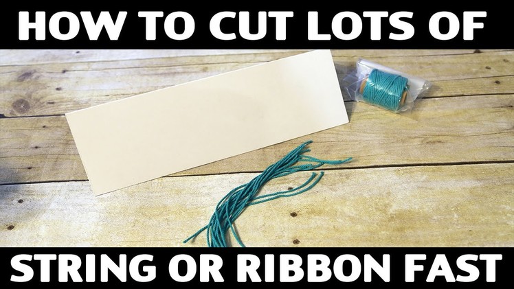 Stamping Jill - How to Cut String and Ribbon Fast & Easy