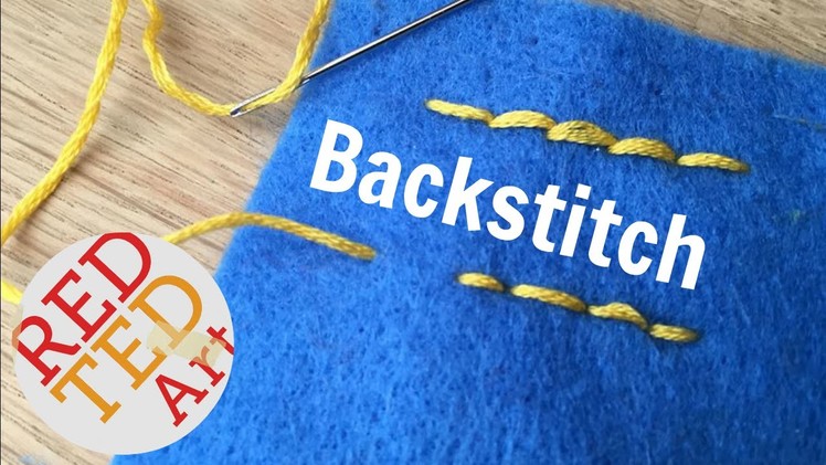 Backstitch How To - Basic Sewing (Embroidery & Hand Sewing)